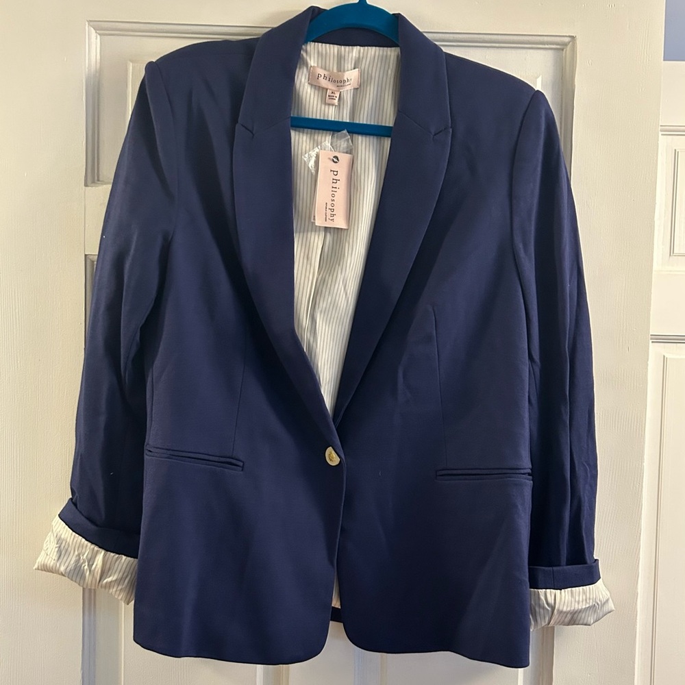 Women's Navy Blazer by Philosopjy